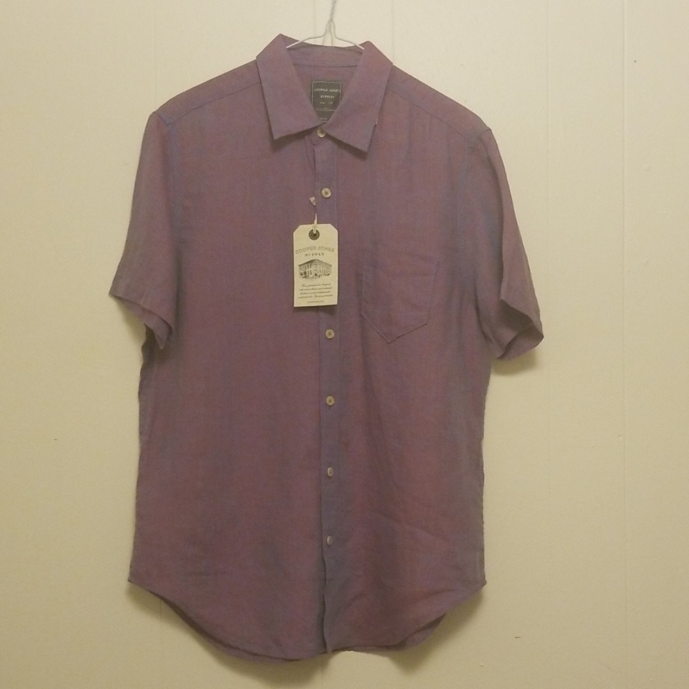Men's Short Sleev Button Up